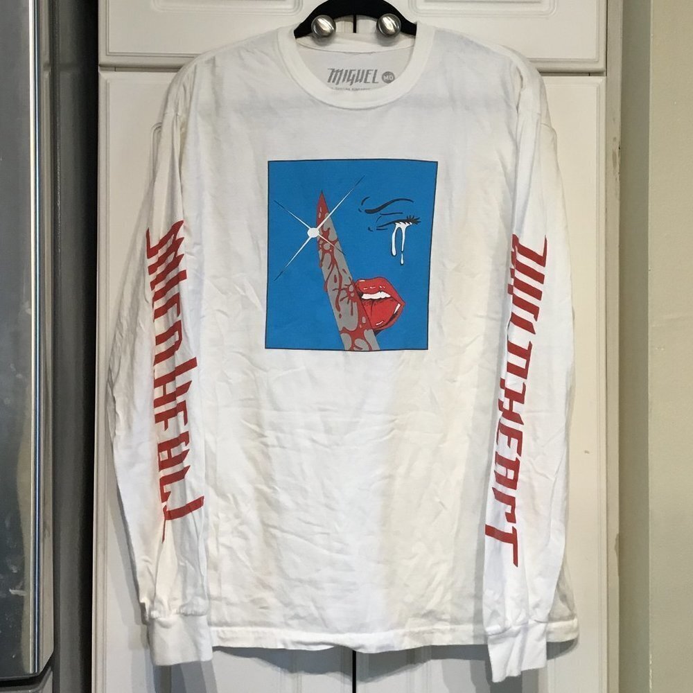 Miquel 100% Cotton Graphic Tee Shirt Size Medium
